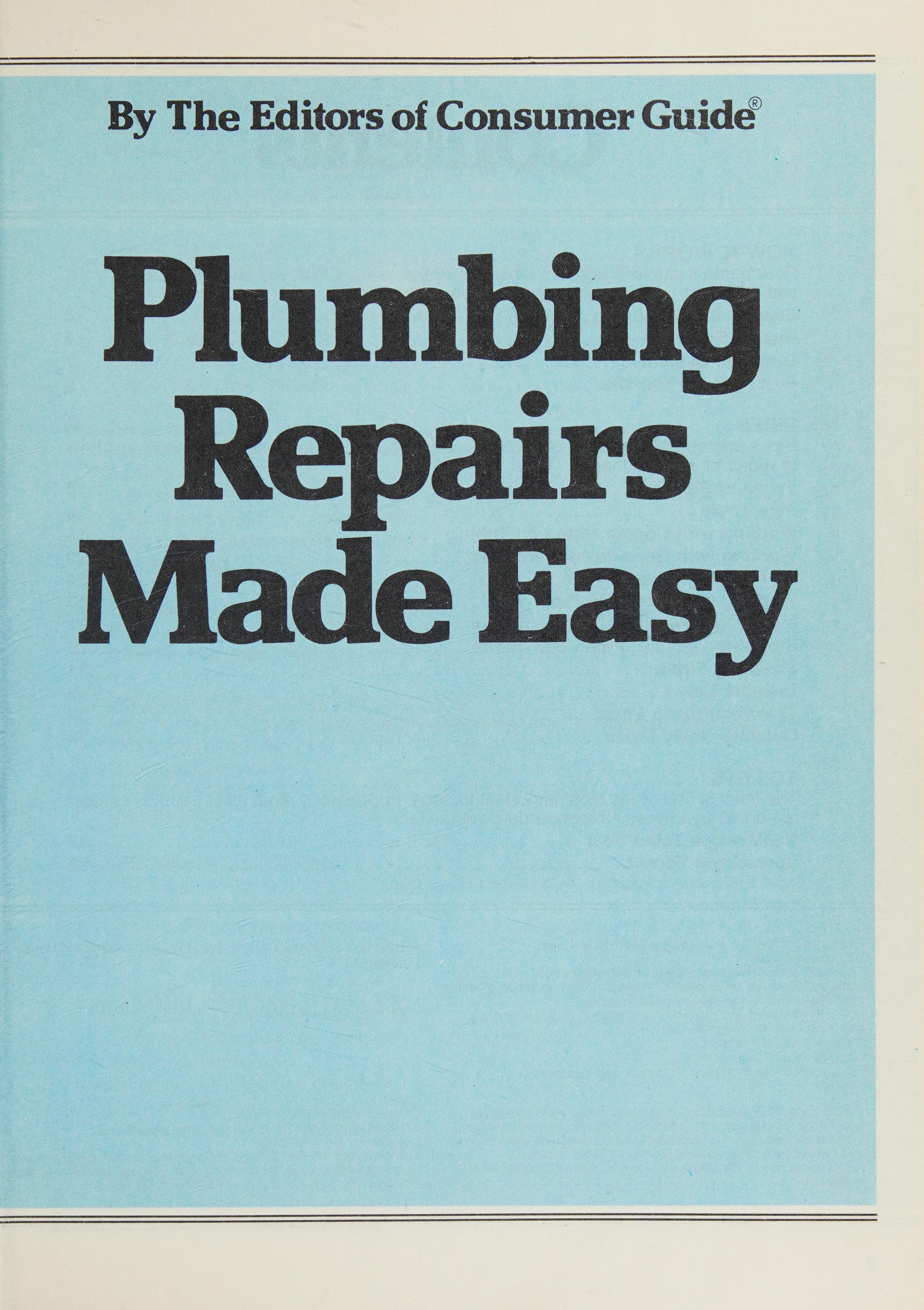 Plumbing Repairs Made Easy