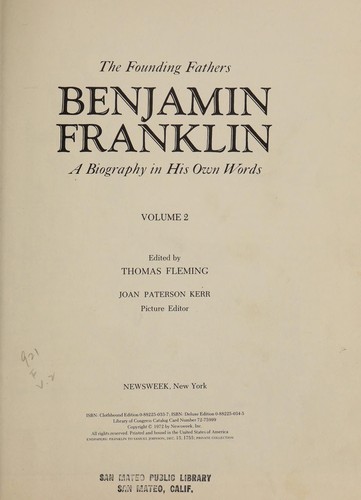 Founding Fathers Benjamin Franklin Volume 2