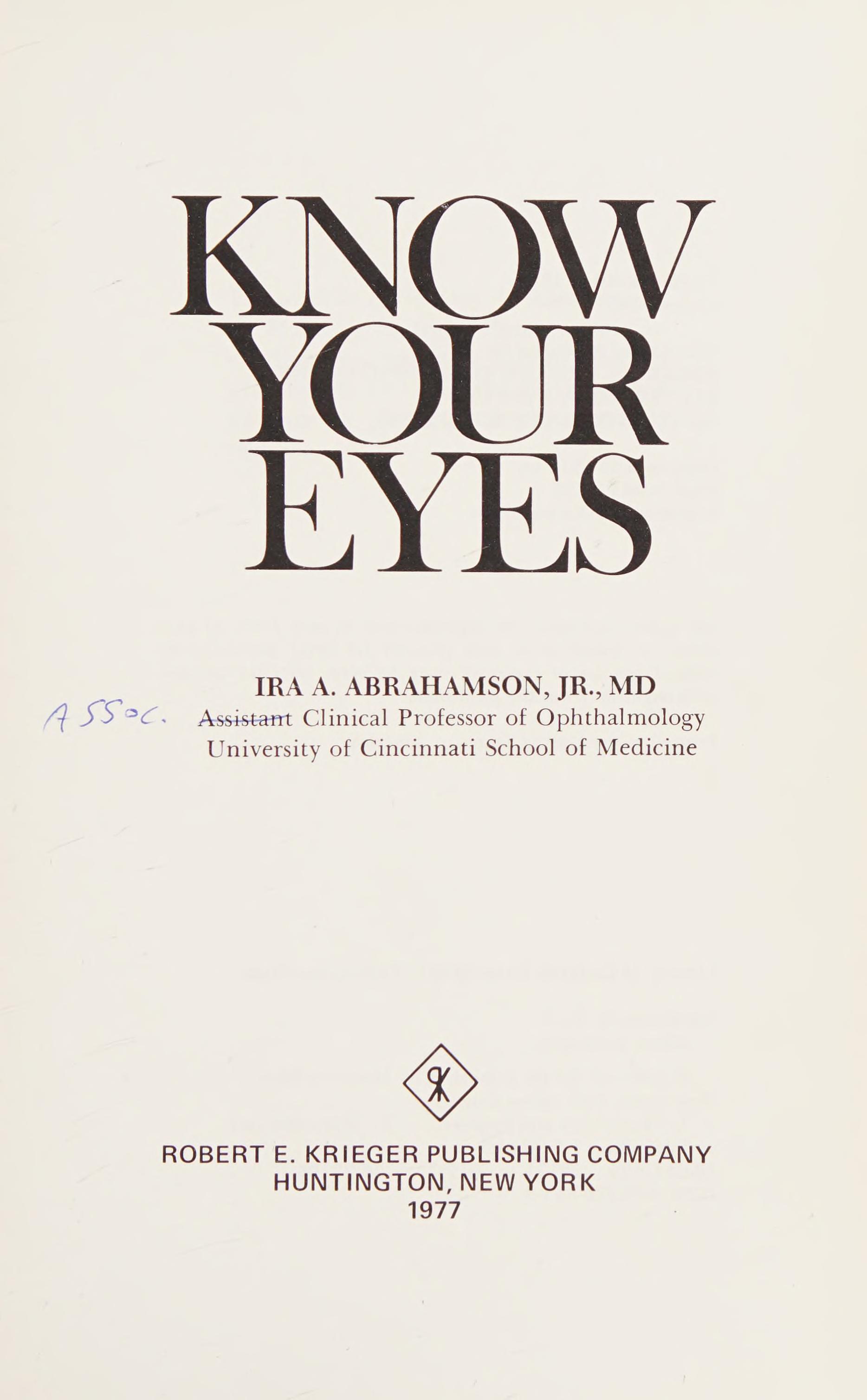 Know Your Eyes