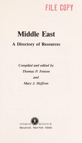 Middle East: A Directory Of Resources