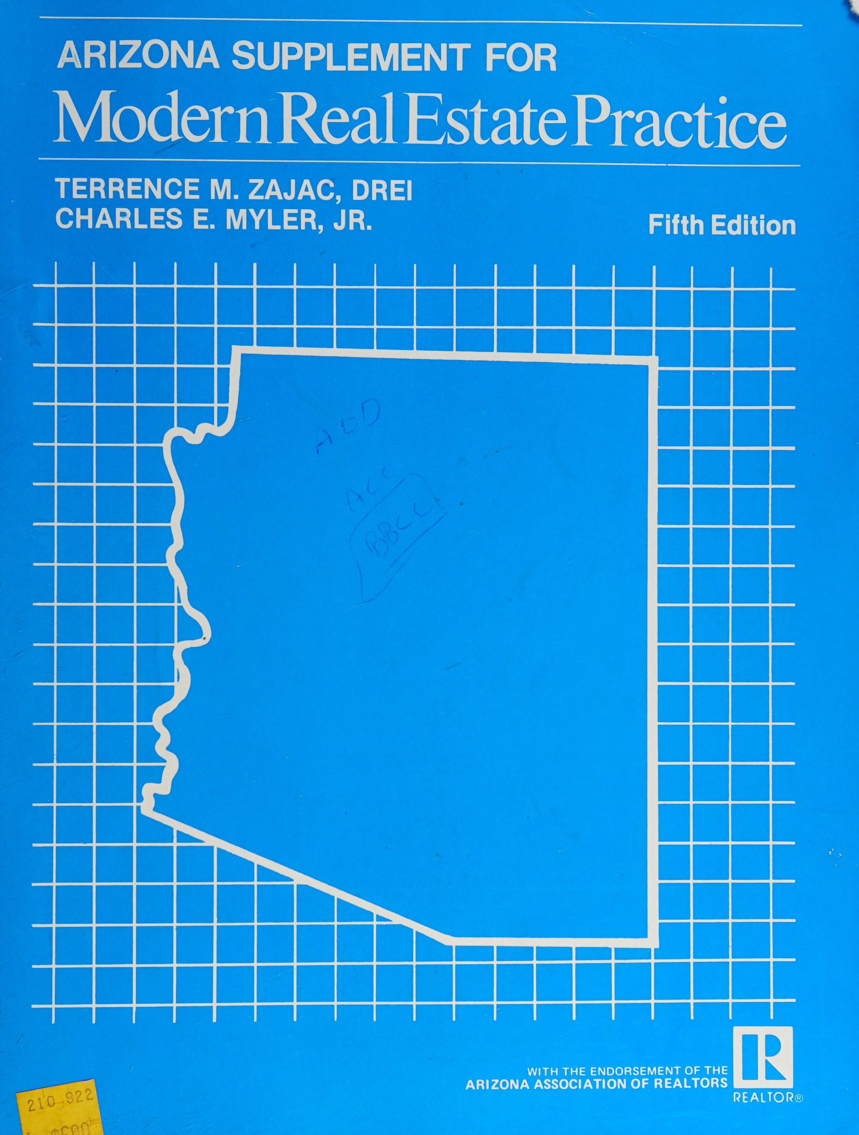 Arizona Supplement For Modern Real Estate Practice