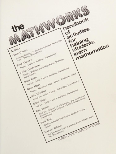 The Mathworks Handbook of Activities for Helping Students Learn Mathematics