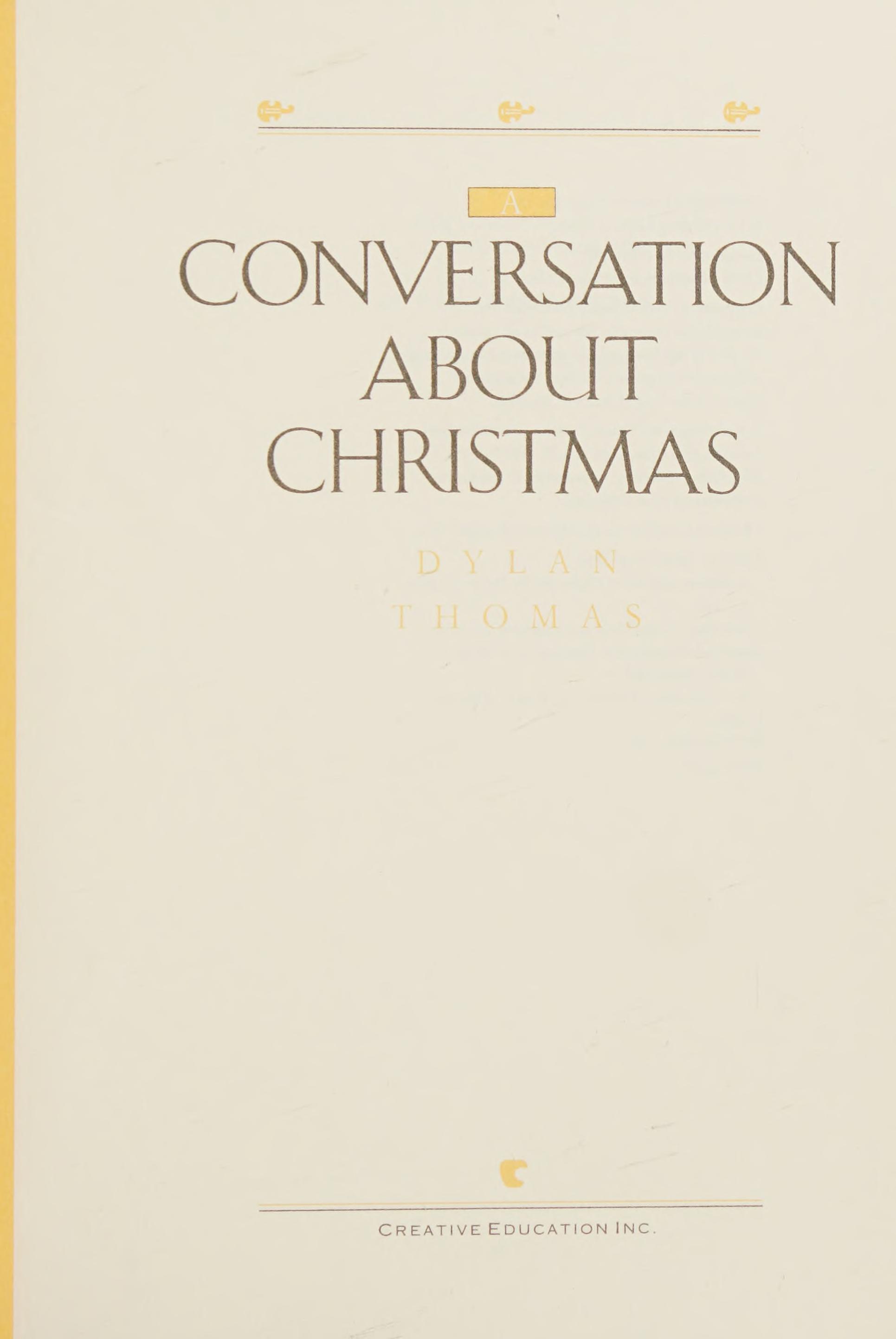 A Conversation About Christmas