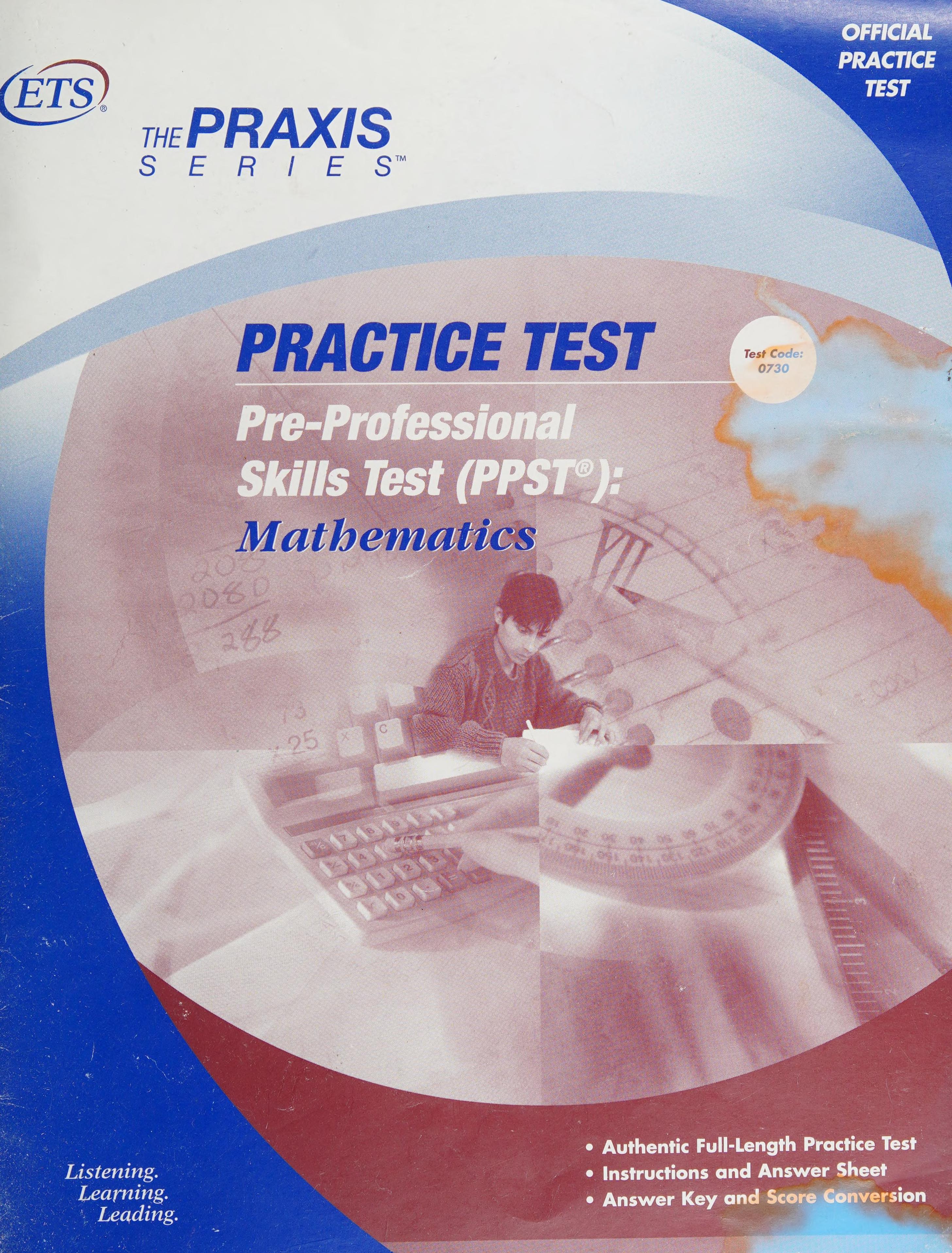 Practice Test Ppst Mathematics Test Code 0730