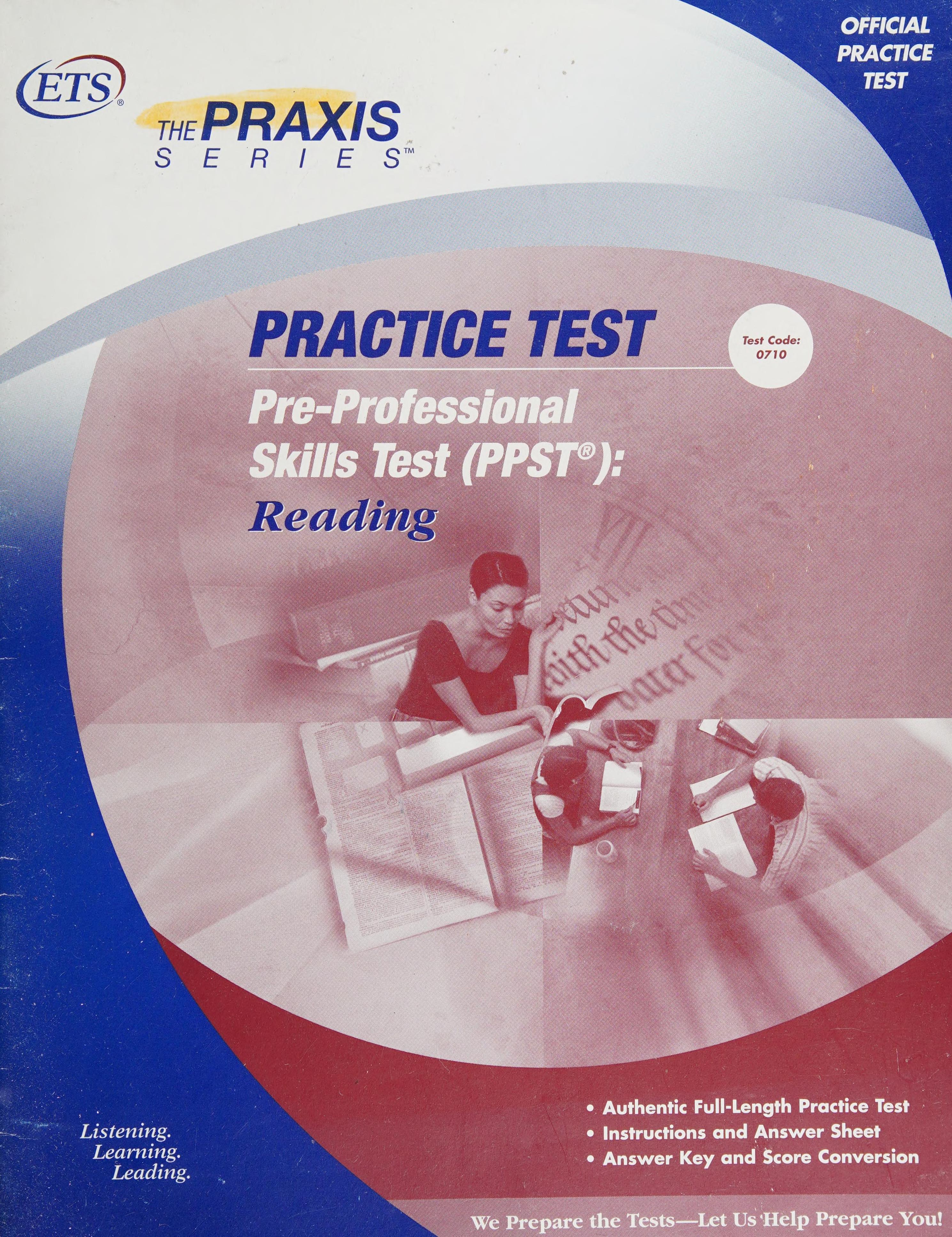 Practice Test Ppst Reading Test Code 0710
