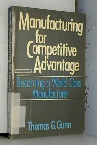 Manufacturing for Competitive Advantage
