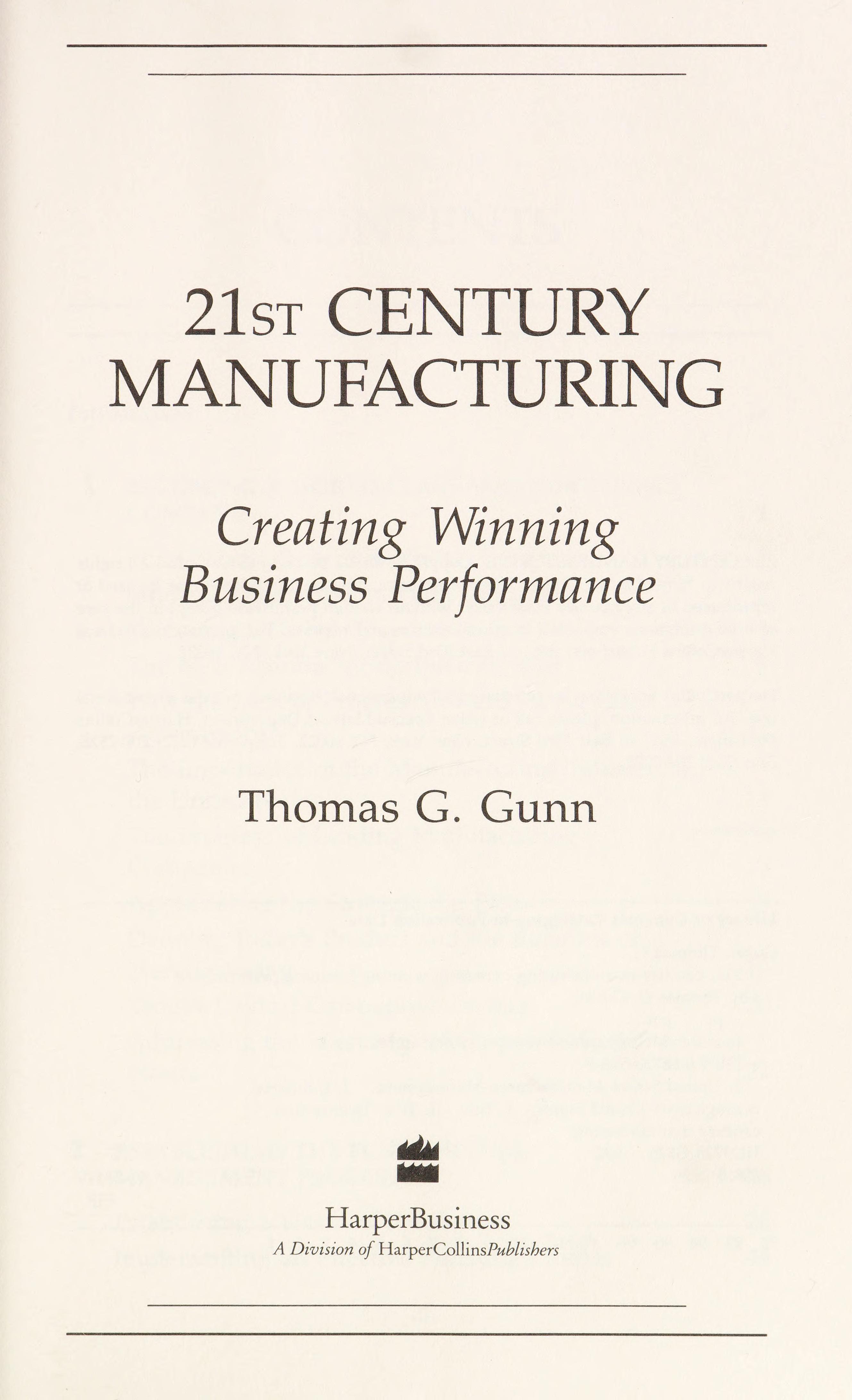 21St Century Manufacturing
