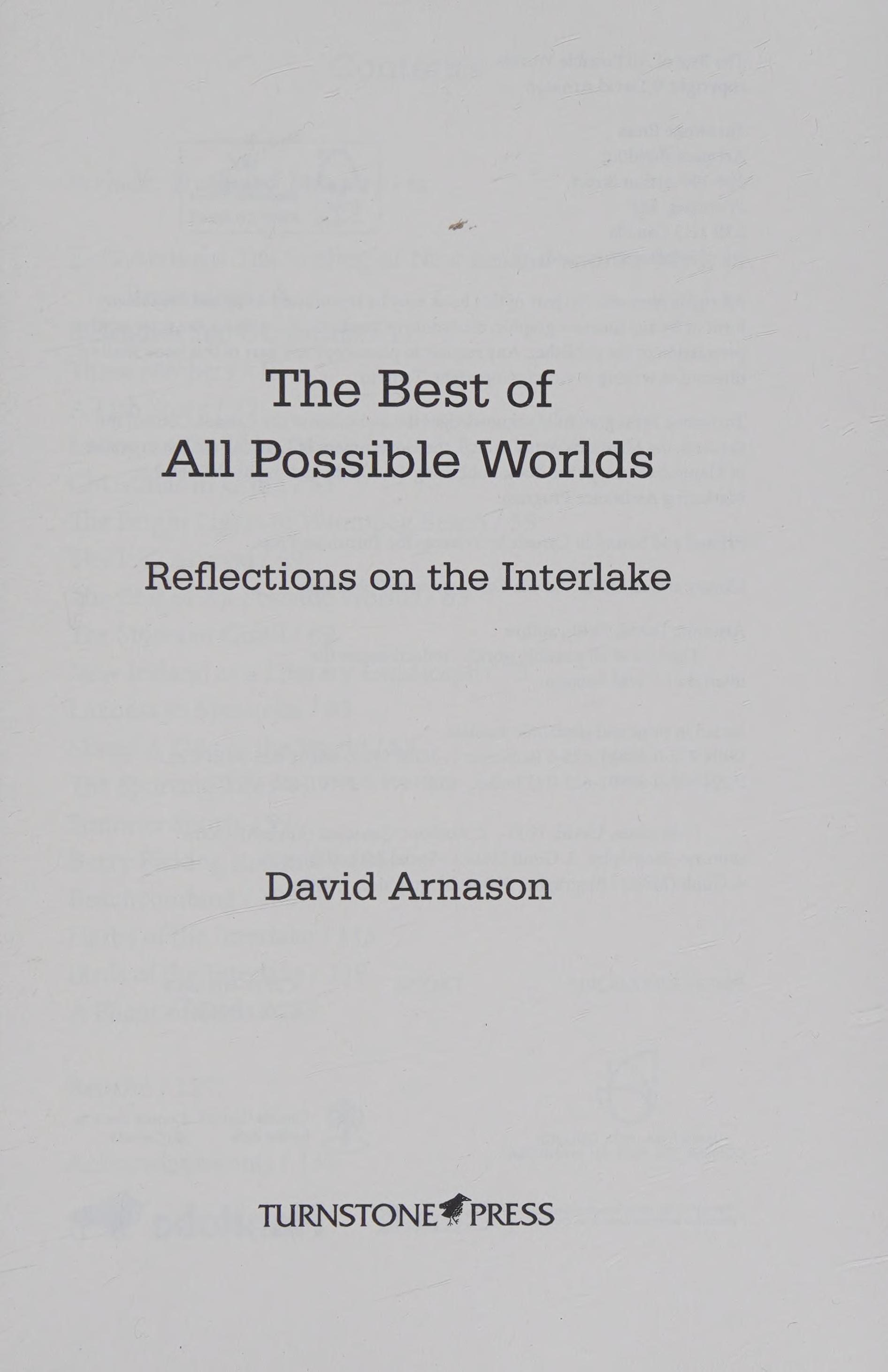 The Best of All Possible Worlds