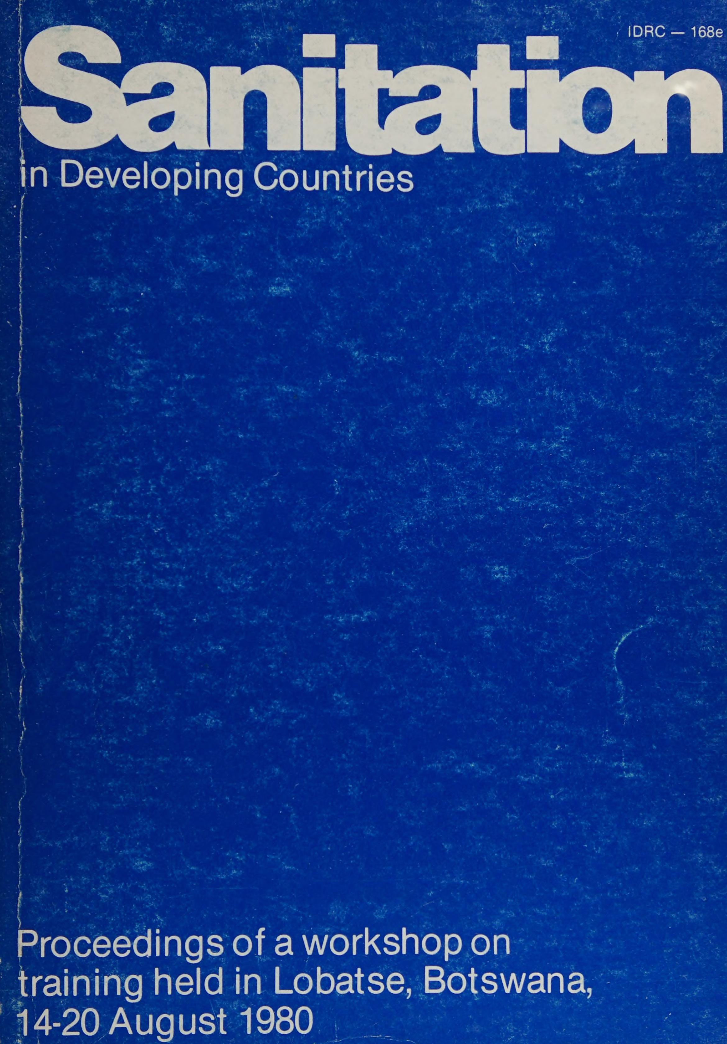 Sanitation in Developing Countries