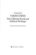 Irving Layton Taking Sides