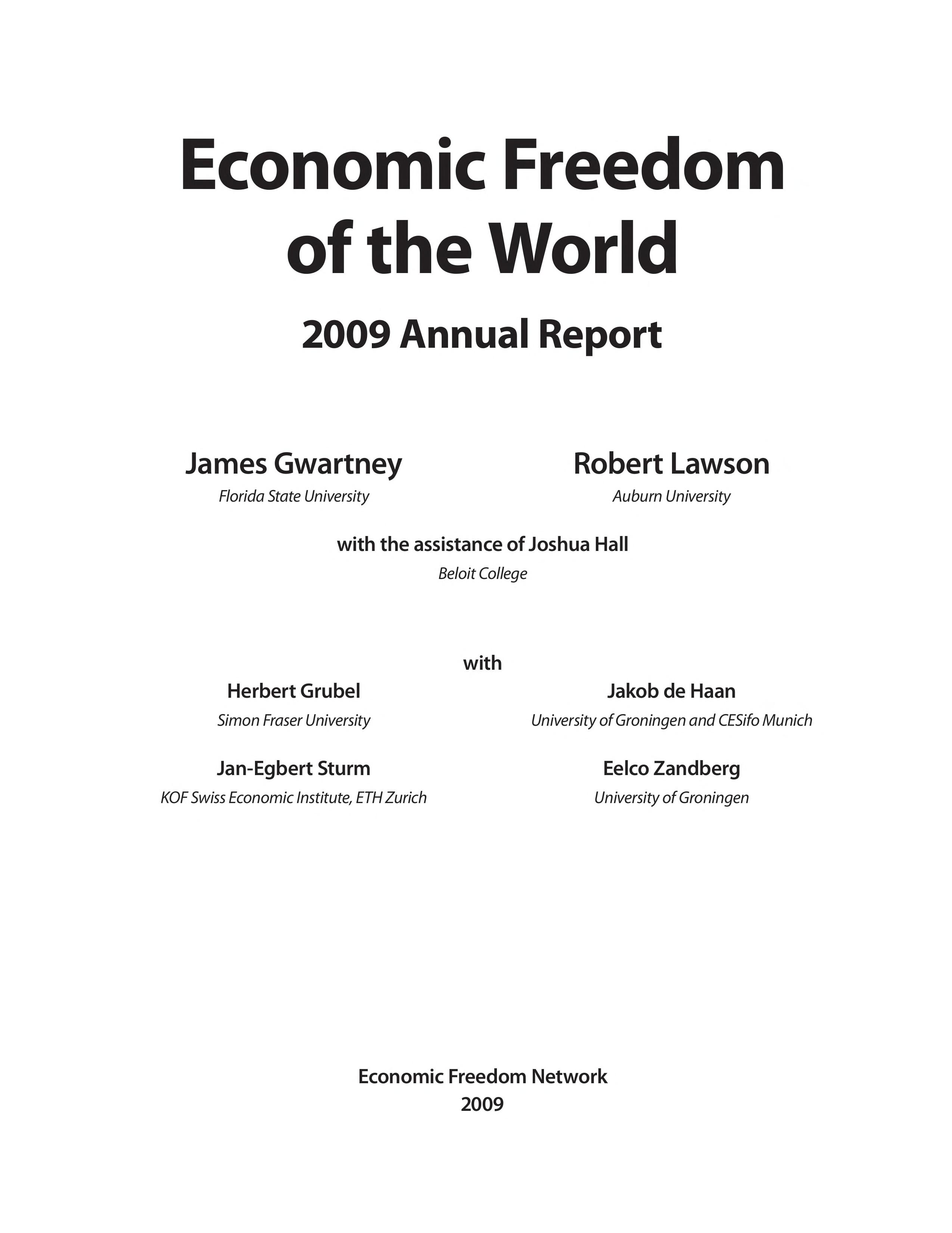 Economic freedom of the world