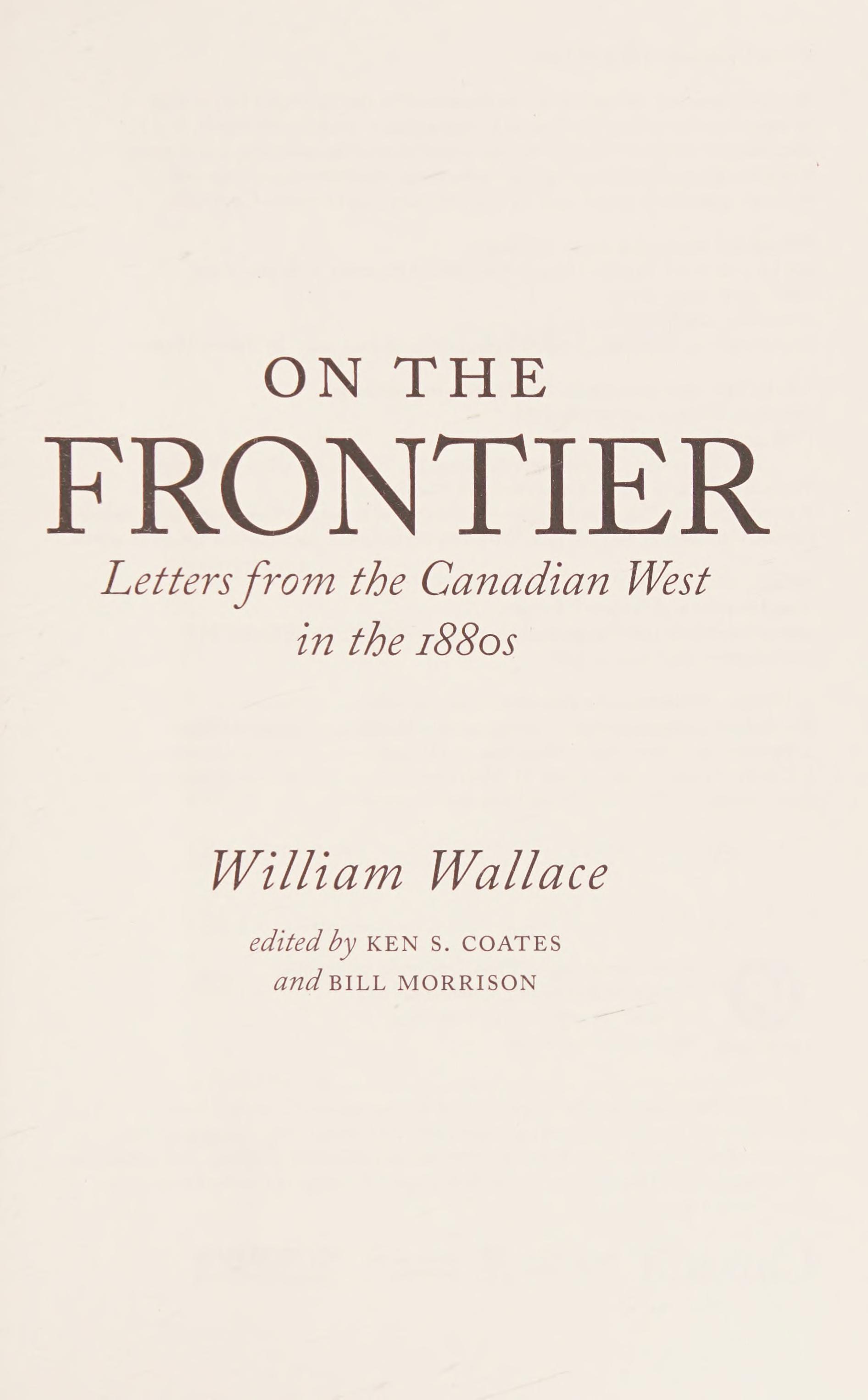 On the Frontier