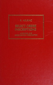 Select Greek Inscriptions