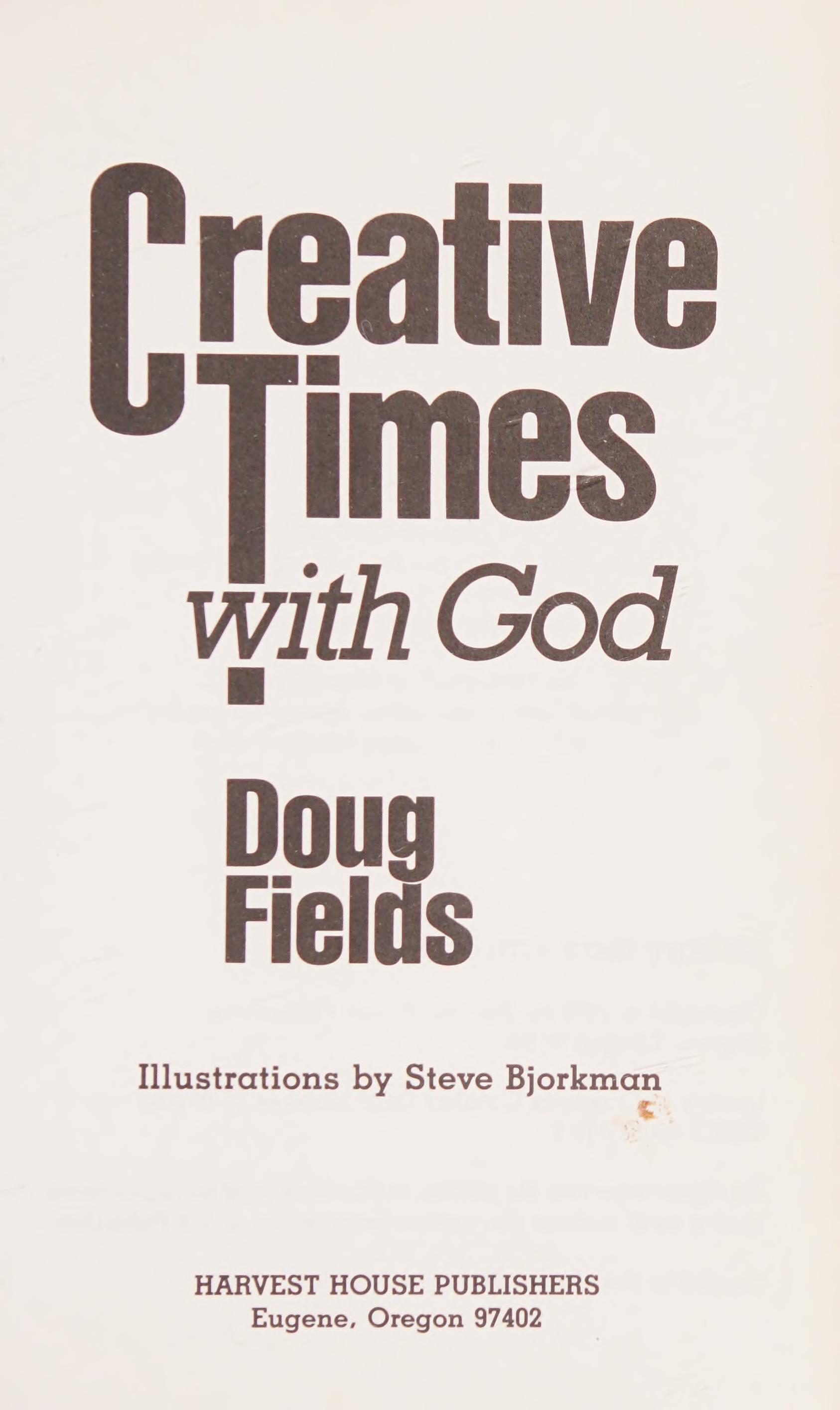Creative Times with God