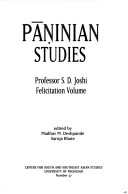 Paninian Studies