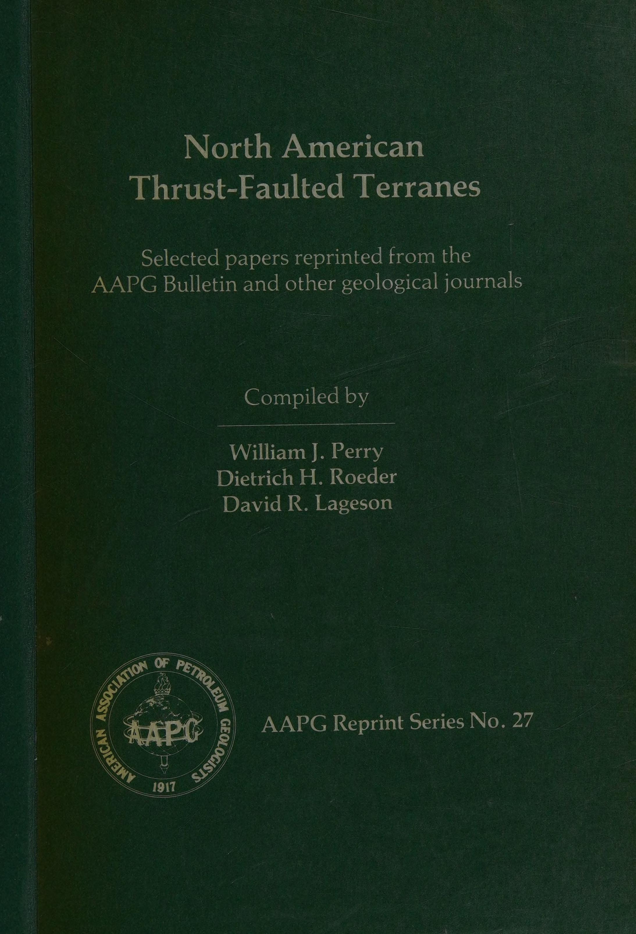 North American Thrust-Faulted Terranes