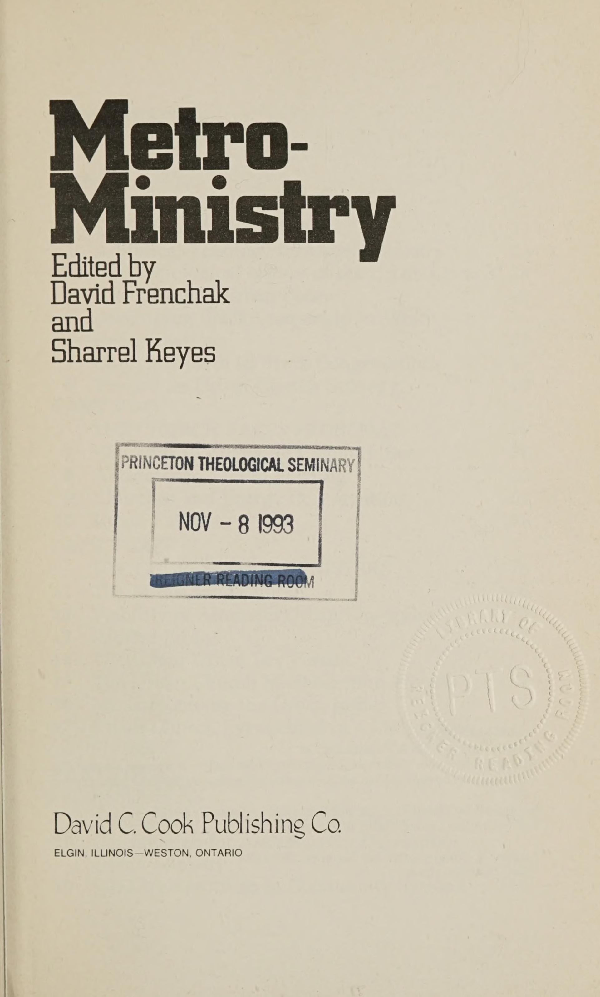 Metro-Ministry