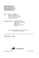 Research In Philosophy And Technology