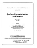 Surface Characterization And Testing, 680