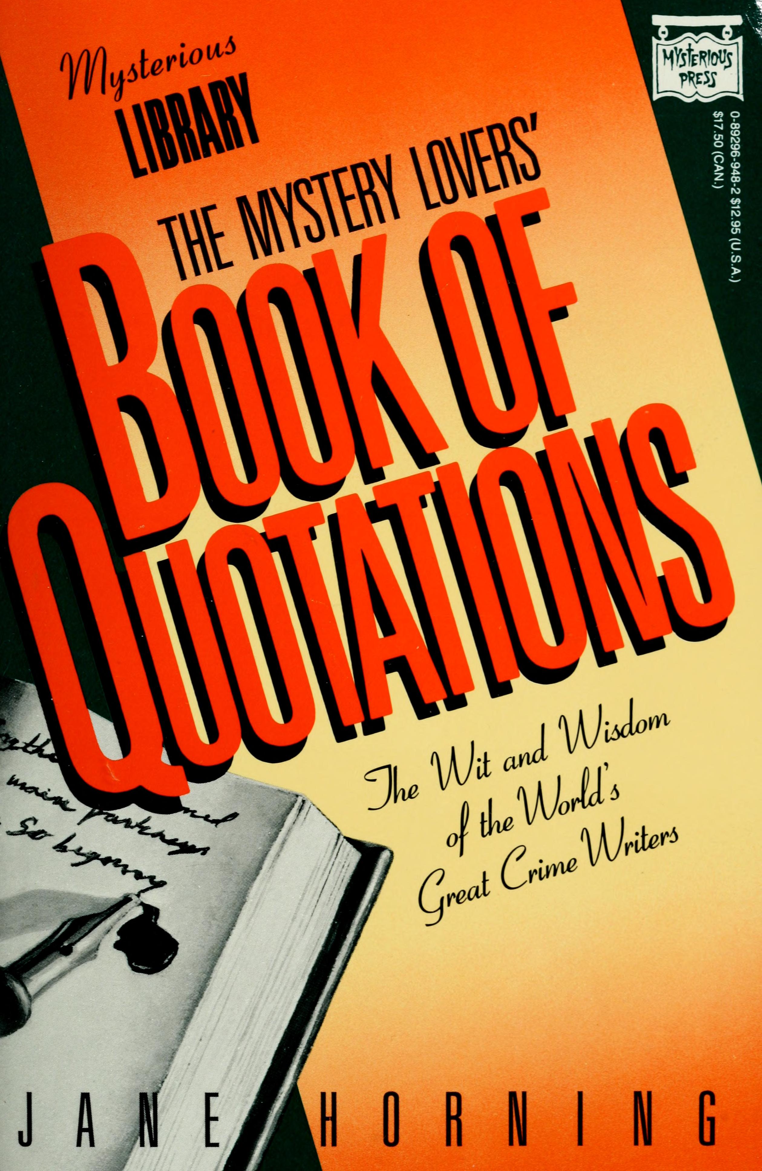 The Mystery Lovers' Book Of Quotations