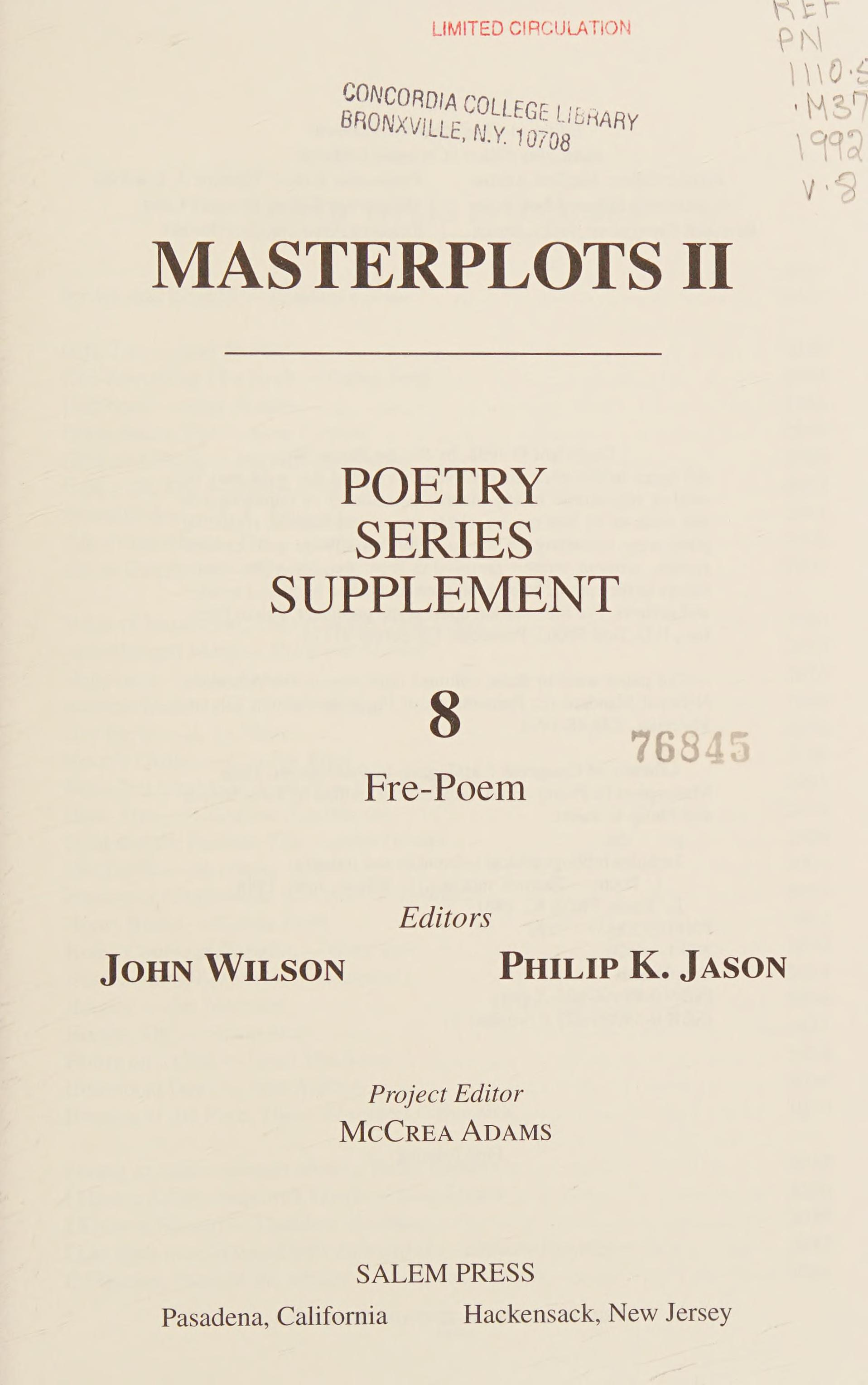 Master Plots II