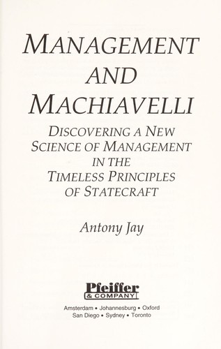 Management & Machiavelli (Paper Only)