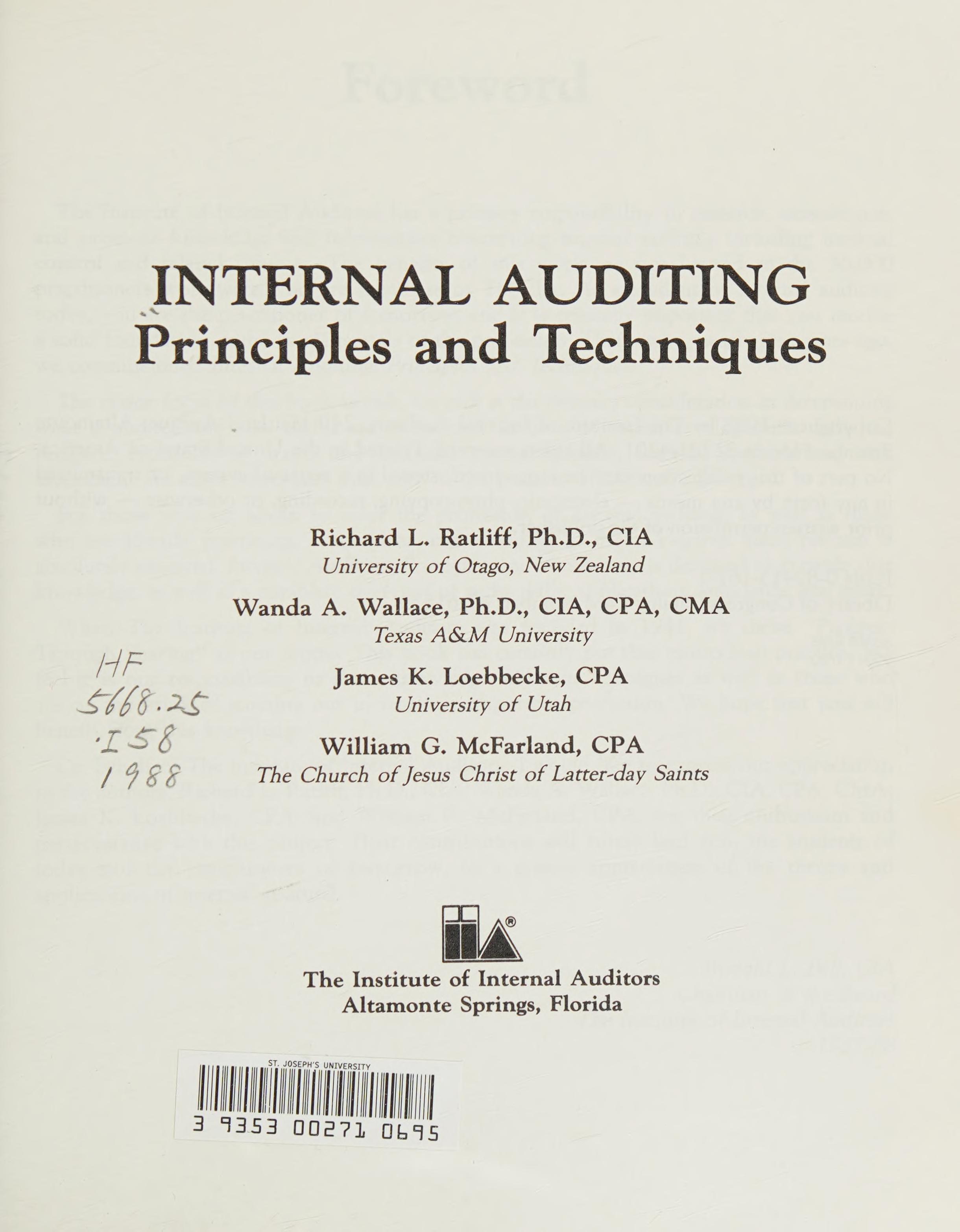 Internal Auditing
