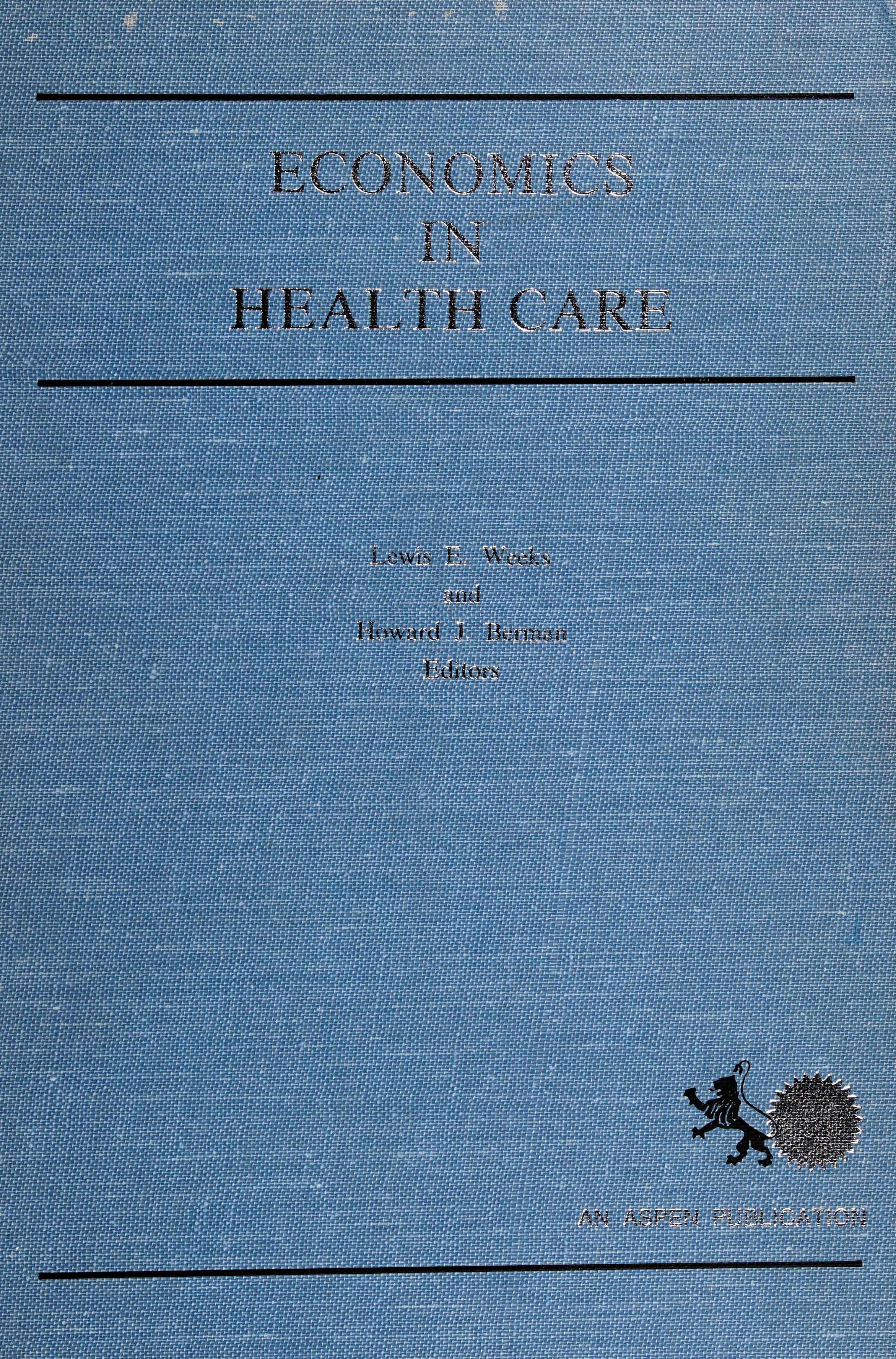 Economics In Health Care