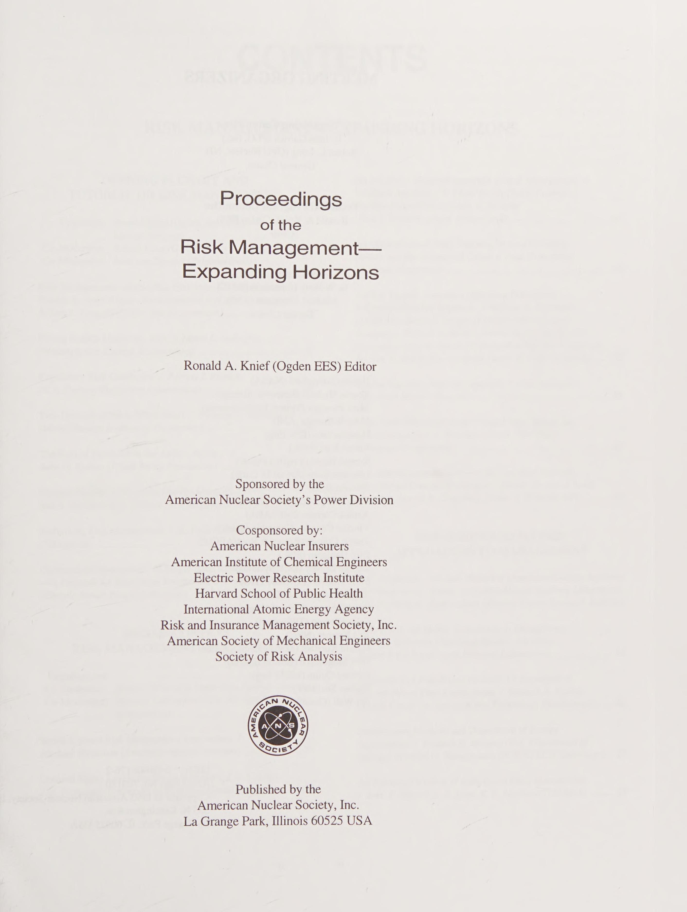 Risk Management