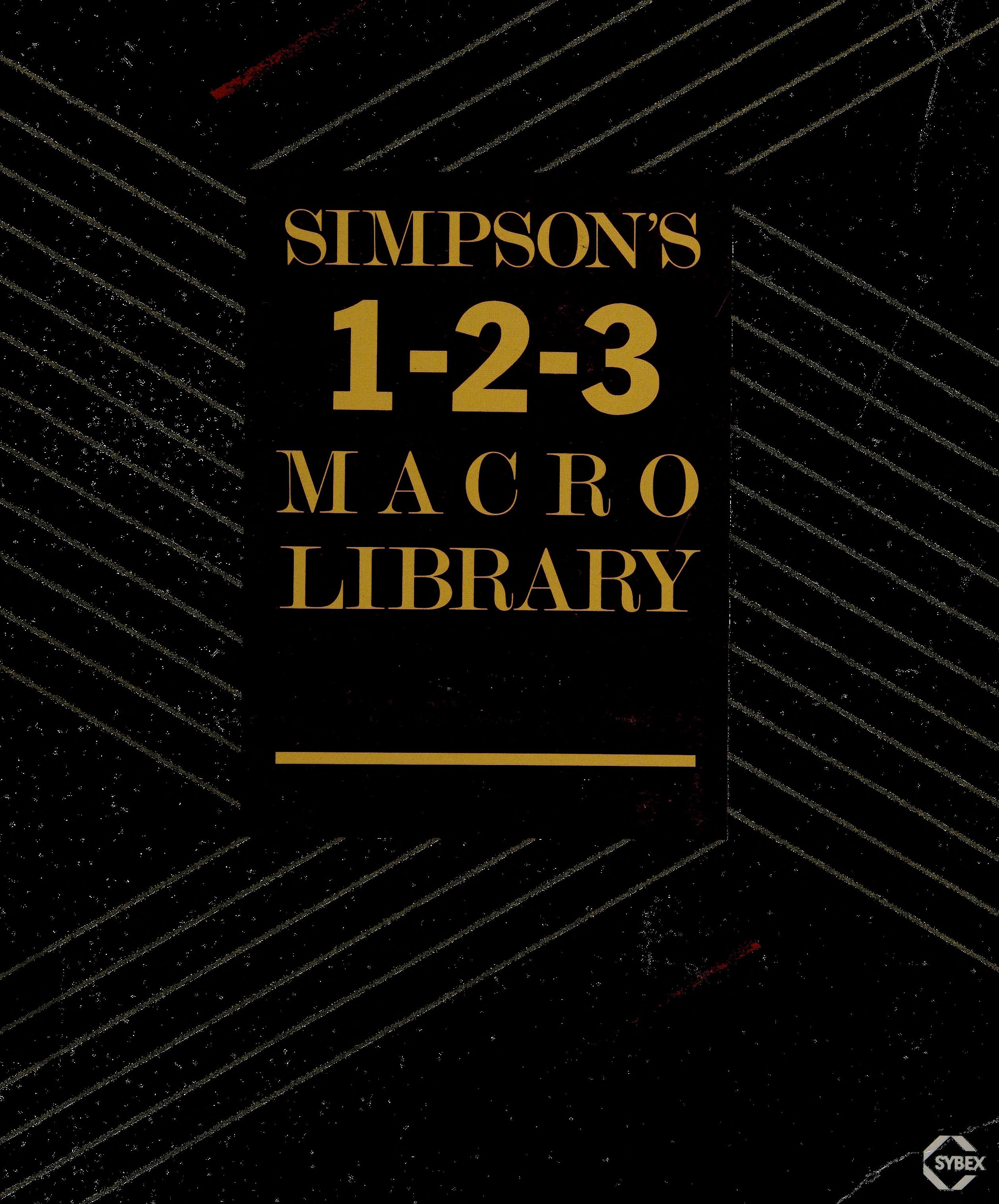 Simpson's 1-2-3 Macro Library