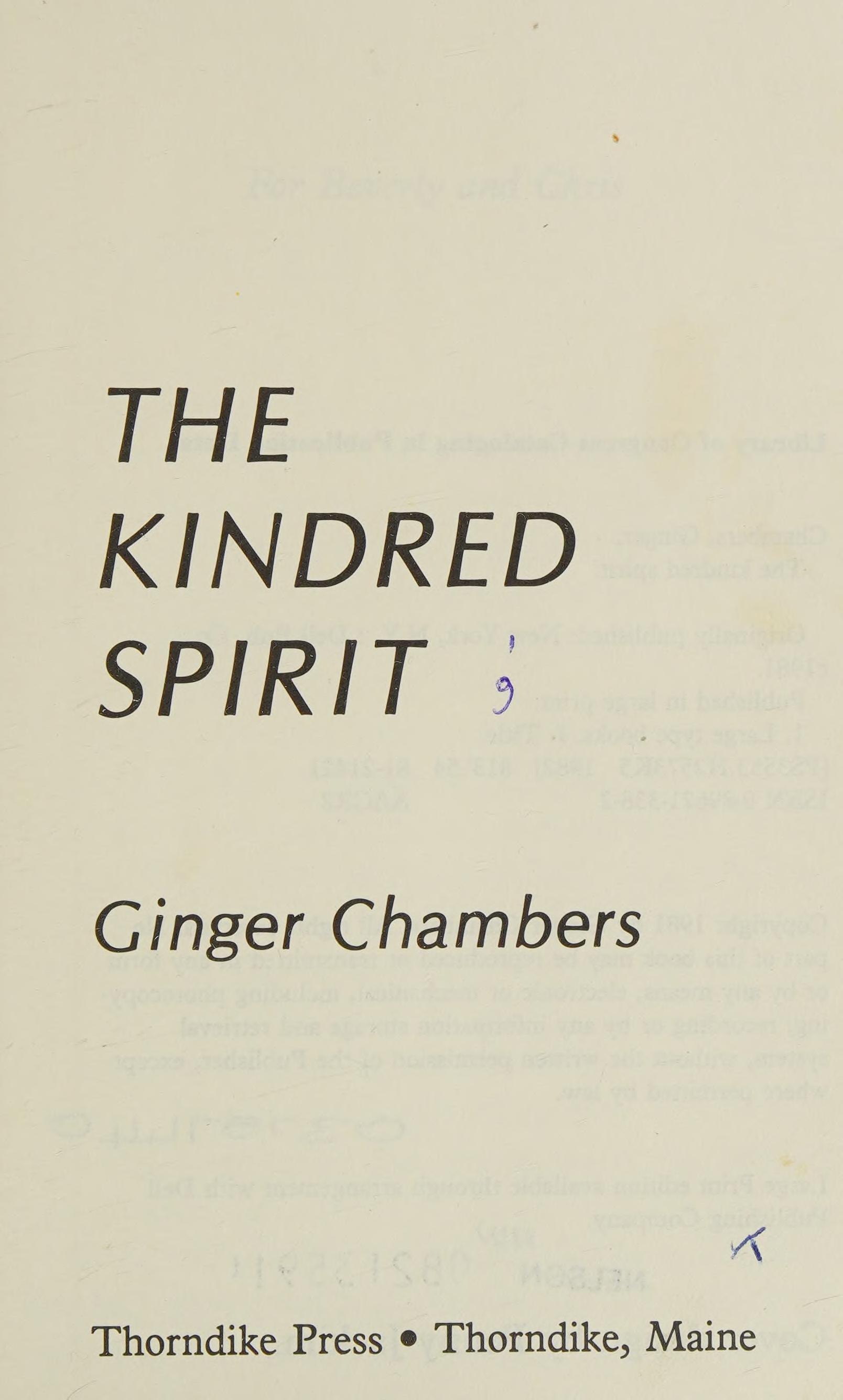 Kindred spirit