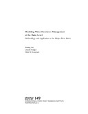Modeling Water Resources Management At The Basin Level: Methodology And Application To The Maipo River Basin