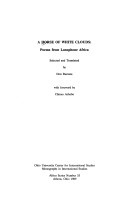 A Horse Of White Clouds: Poems From Lusophone Africa (Research In International Studies Africa Series) (English And Portuguese Edition)