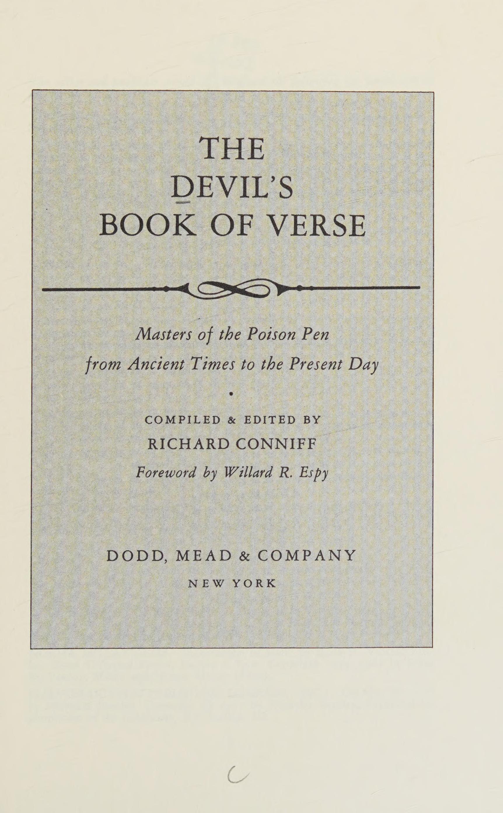 The Devil's Book of Verse
