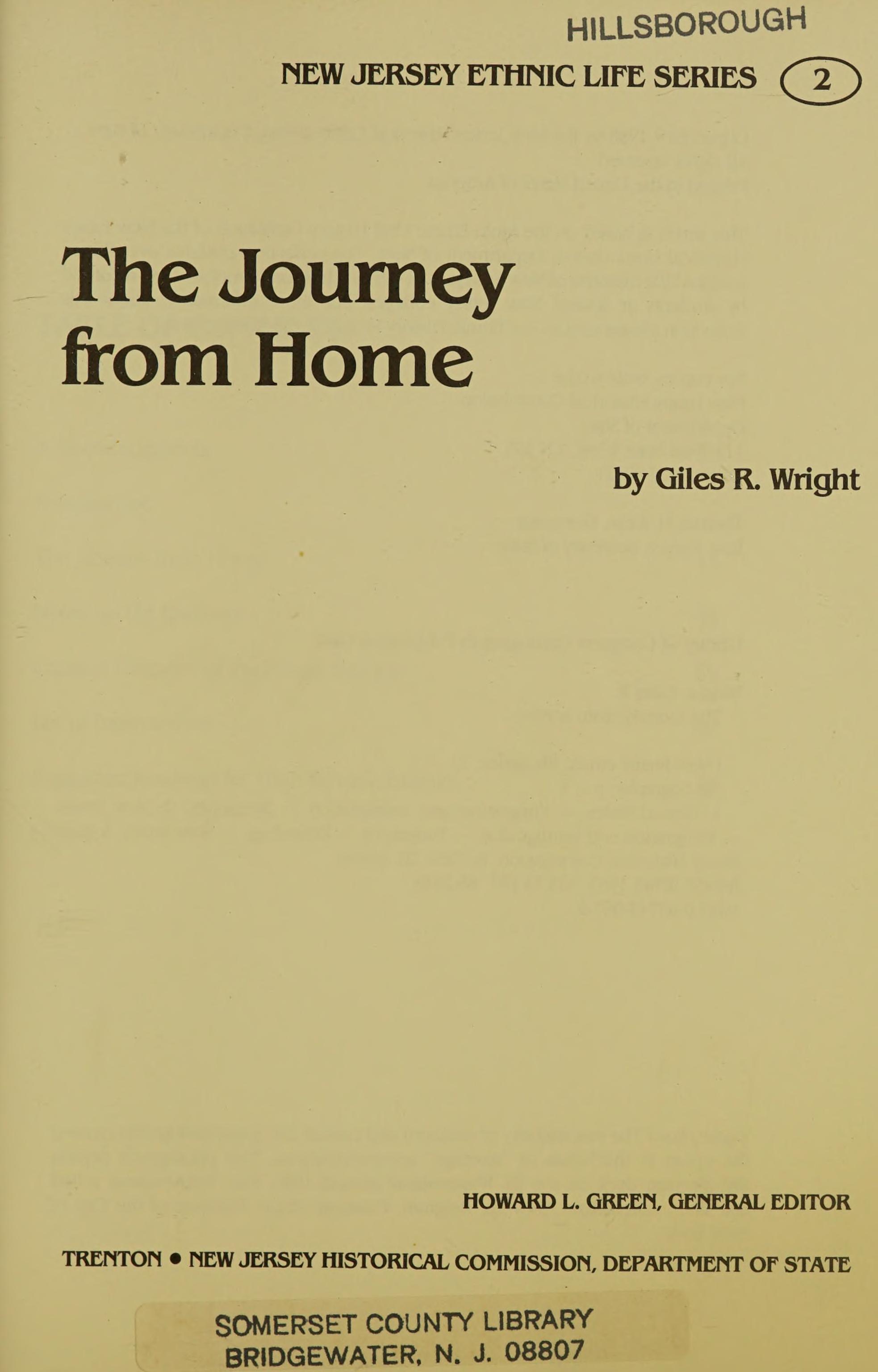 The Journey from Home