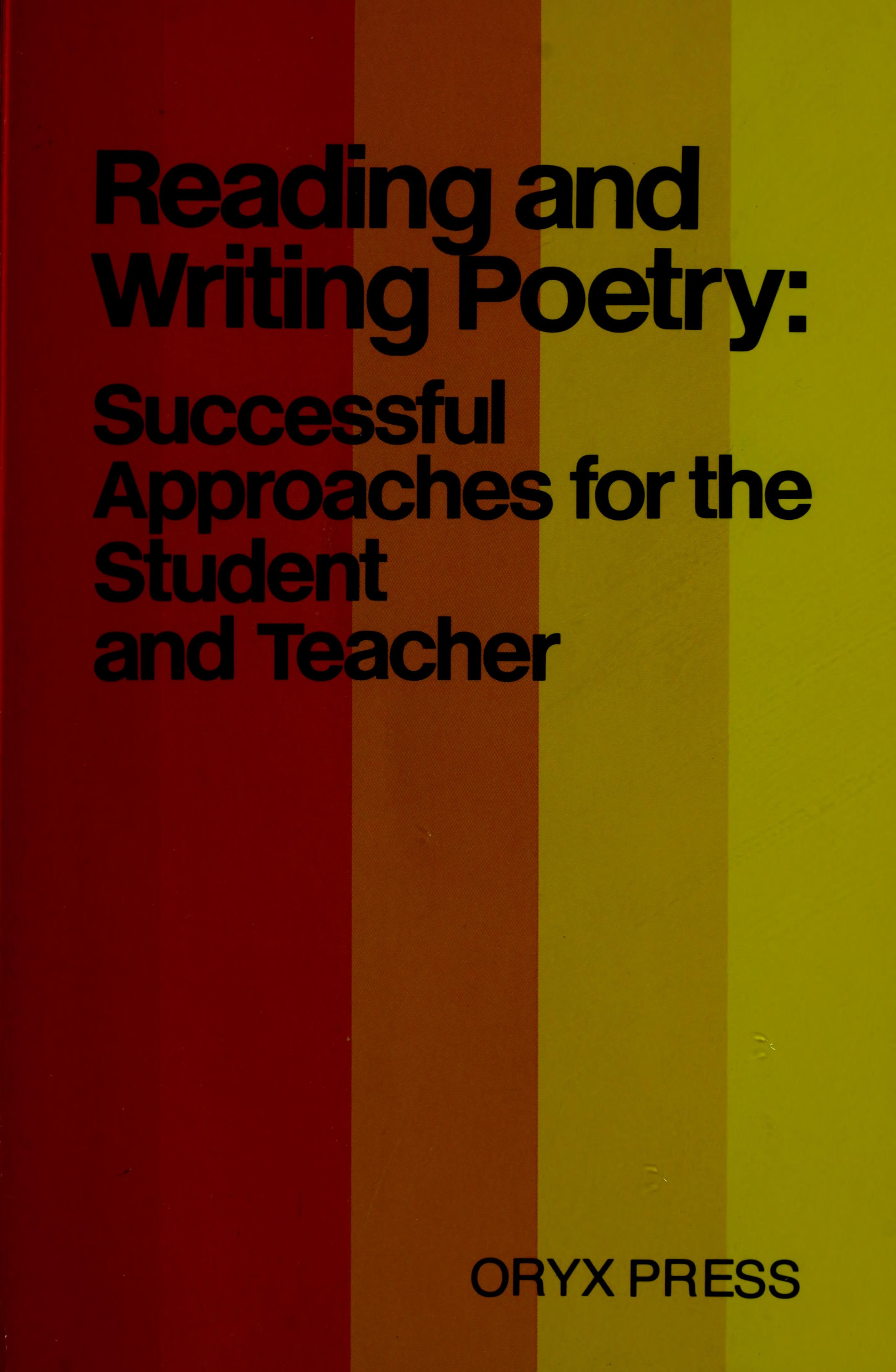 Reading and Writing Poetry