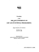 Proceedings of the 1988 ACM Conference on Lisp and Functional Programming