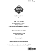 Symposium of Principles of Programming Languages