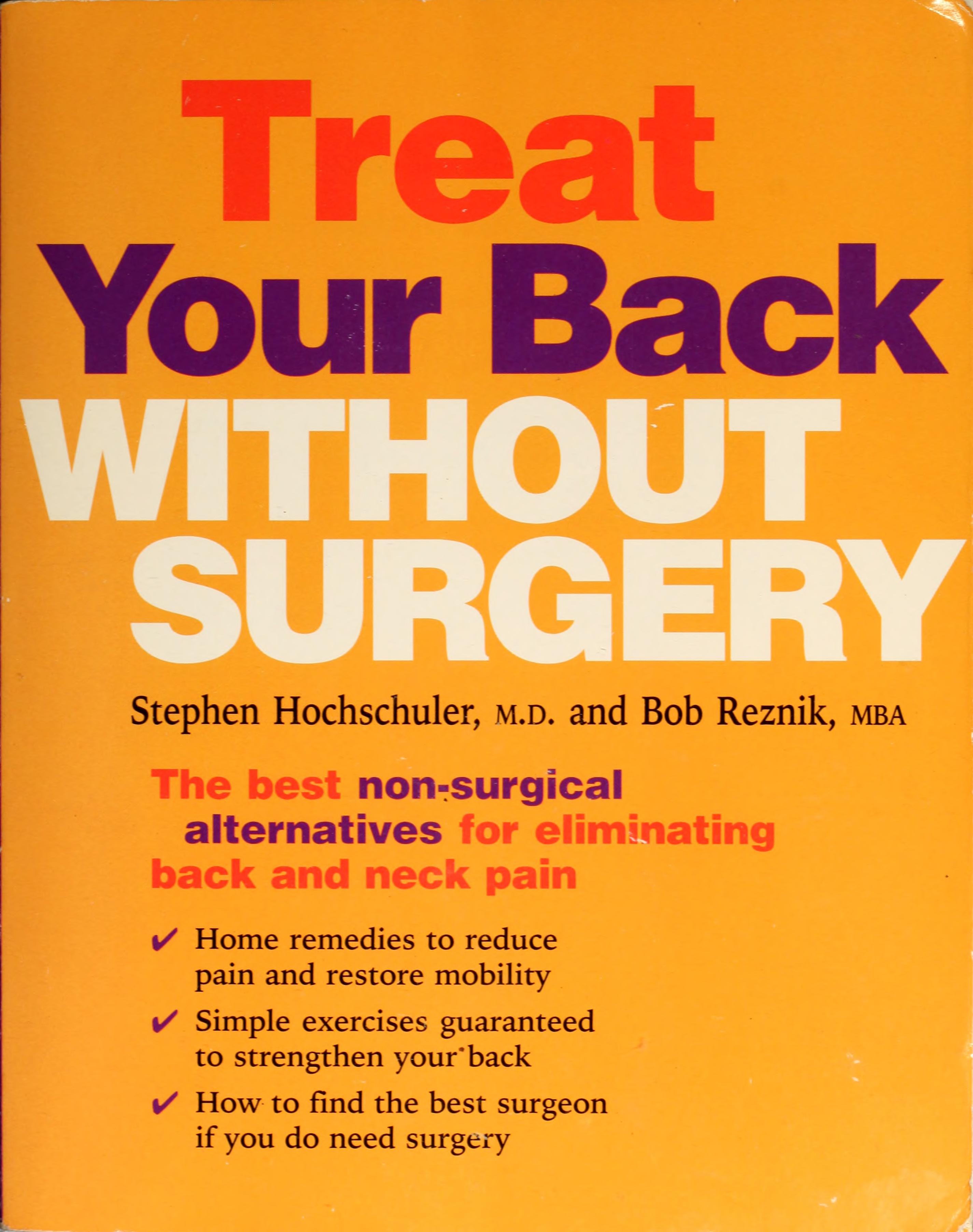 Treat your back without surgery