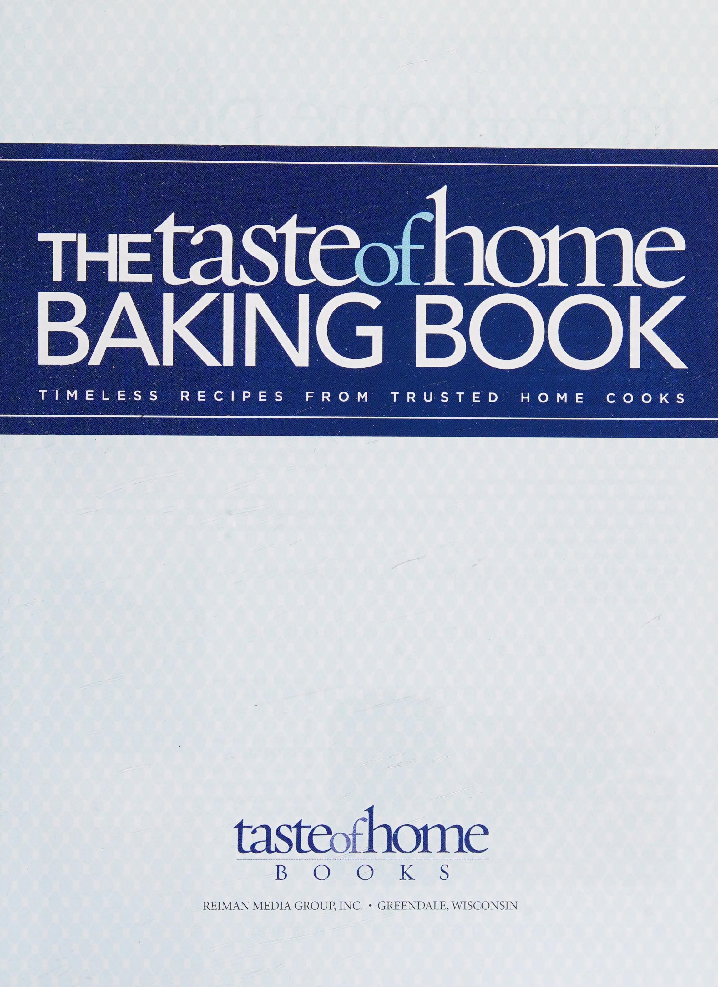 The Tasteofhome Baking Book