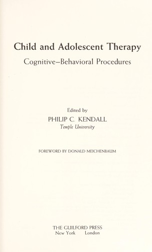 Child and Adolescent Therapy