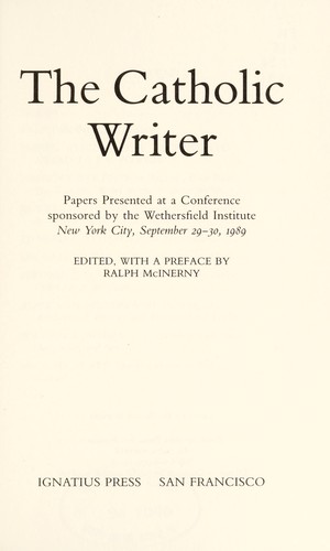 The Catholic Writer