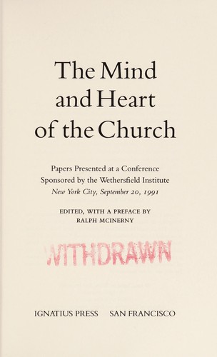 The Mind and Heart of the Church