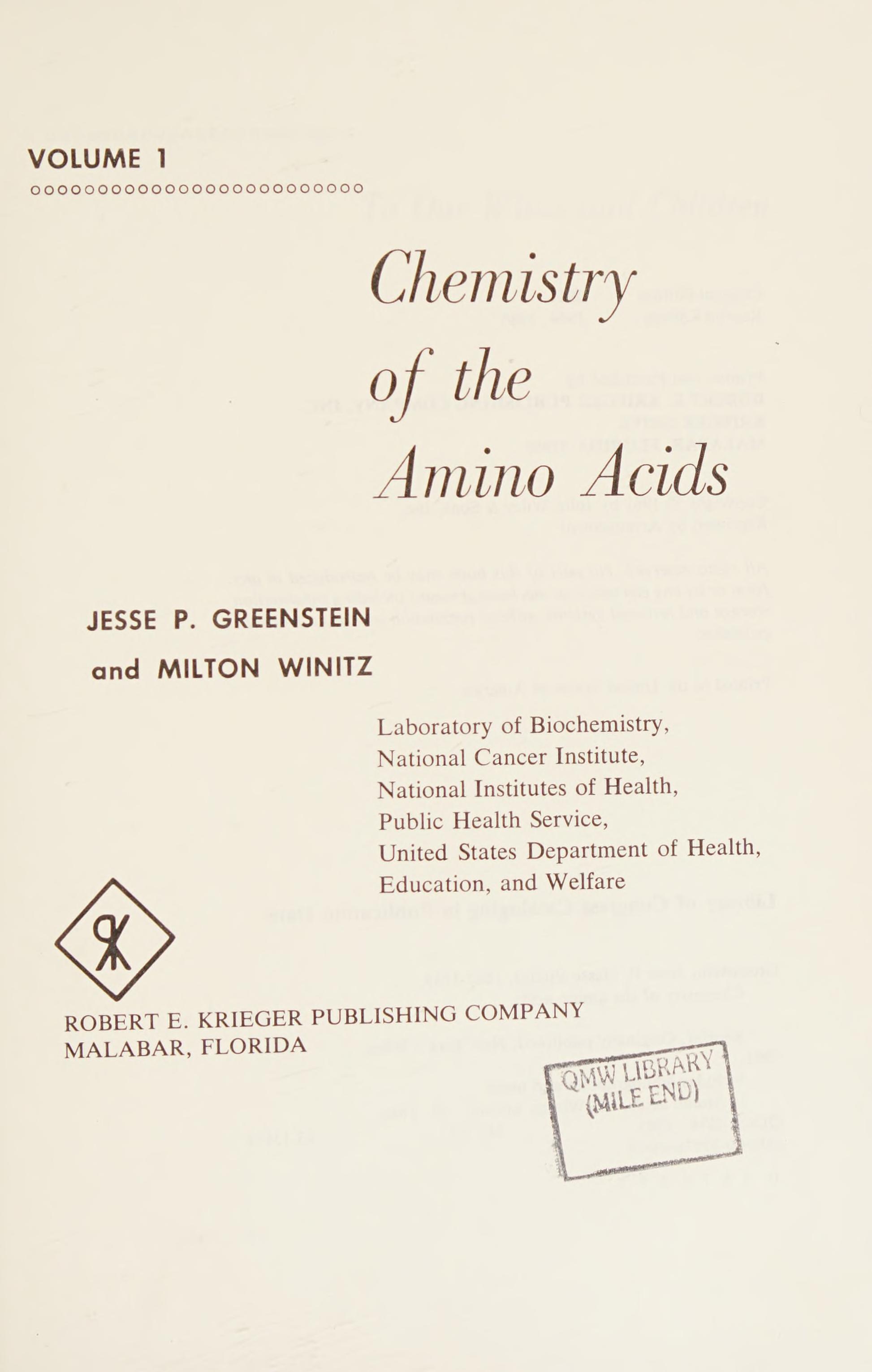 Chemistry of the amino acids