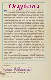 Vayikra-Leviticus, Vol. 2: Acharei-Bechukosai