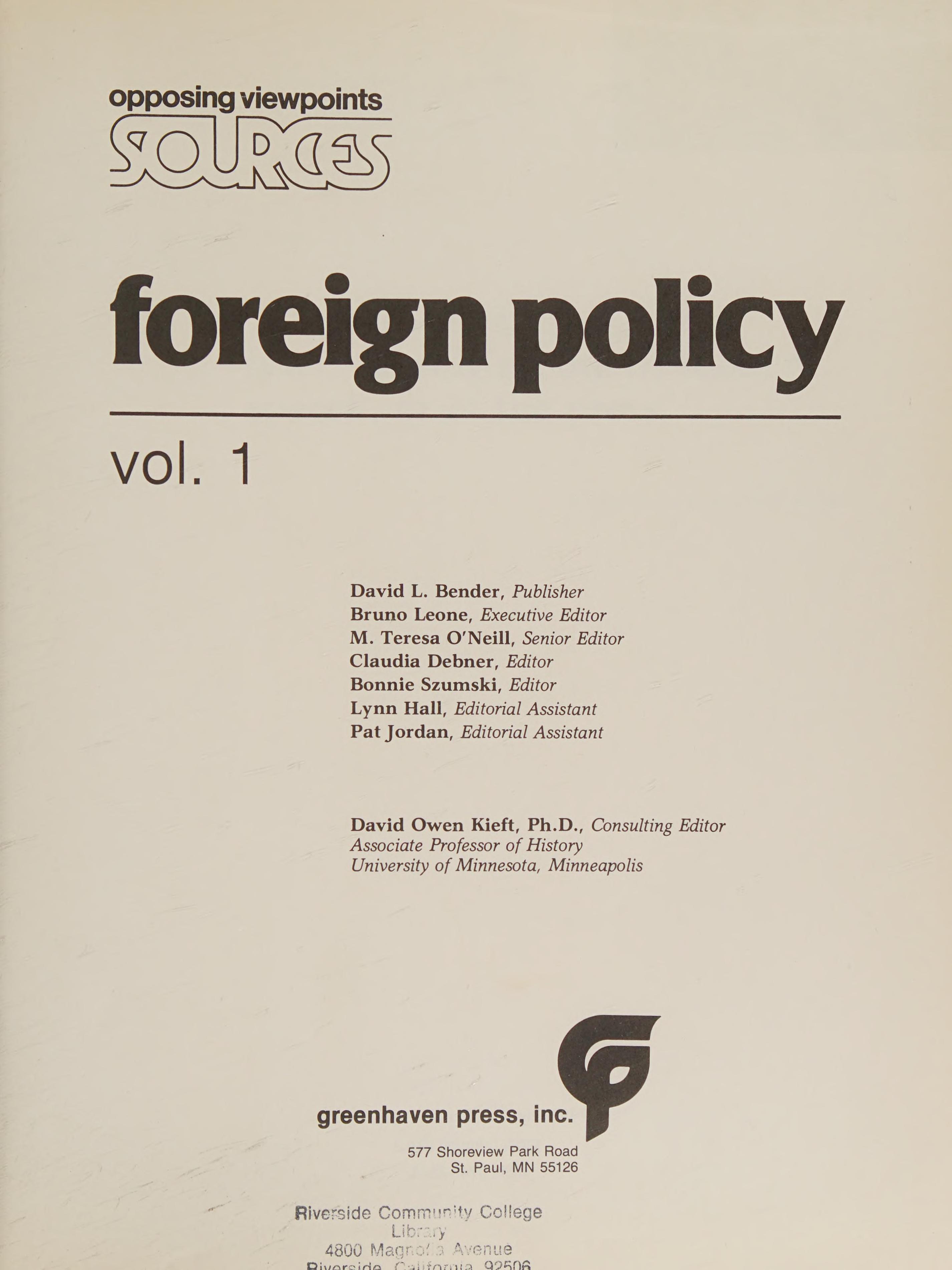 Foreign Policy