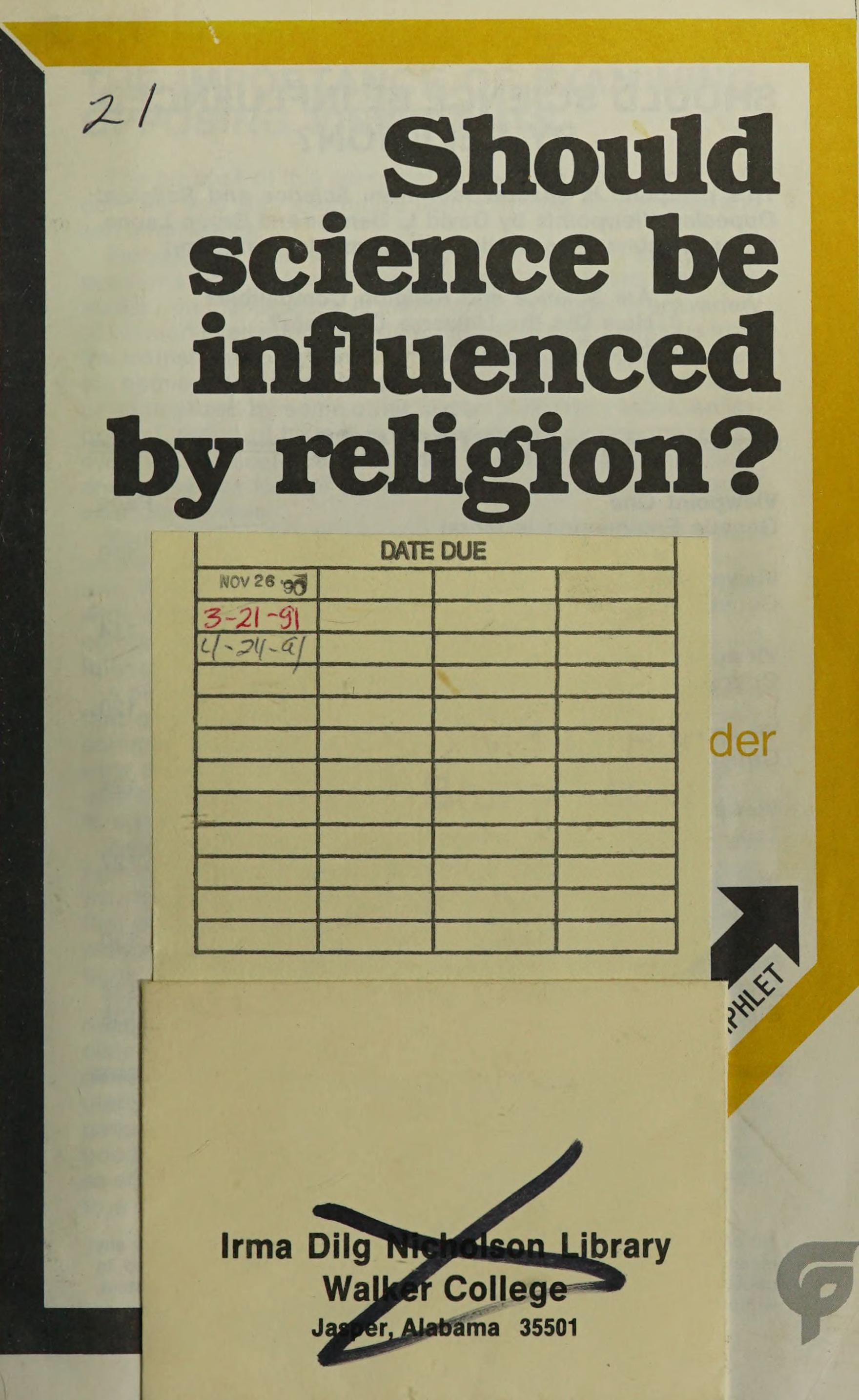 Should Science Be Influenced by Religion?