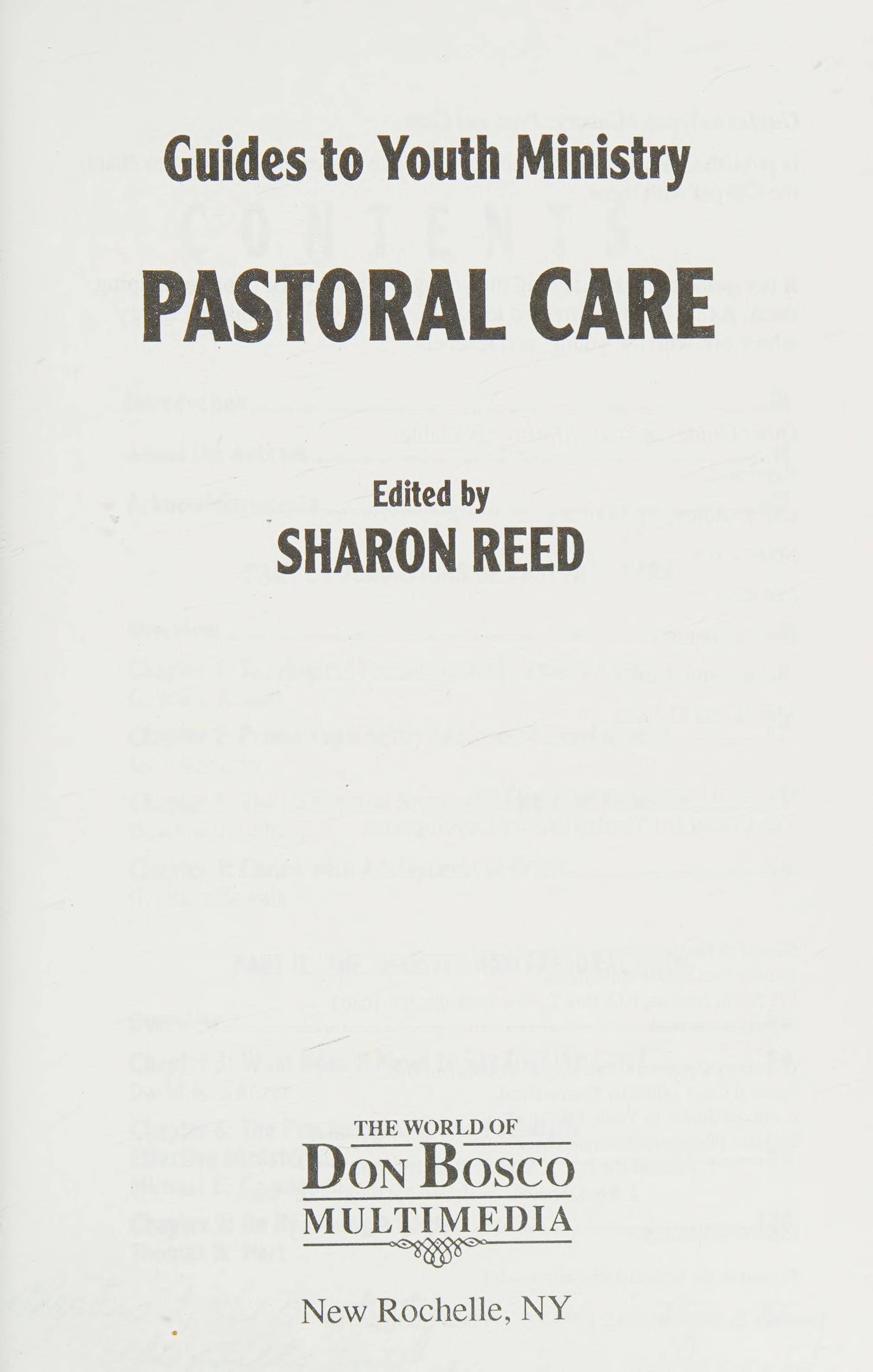 Guides to Youth Ministry