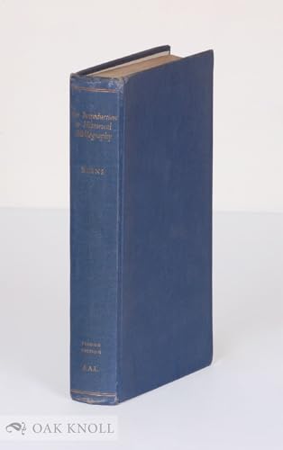 An Introduction to Historical Bibliography
