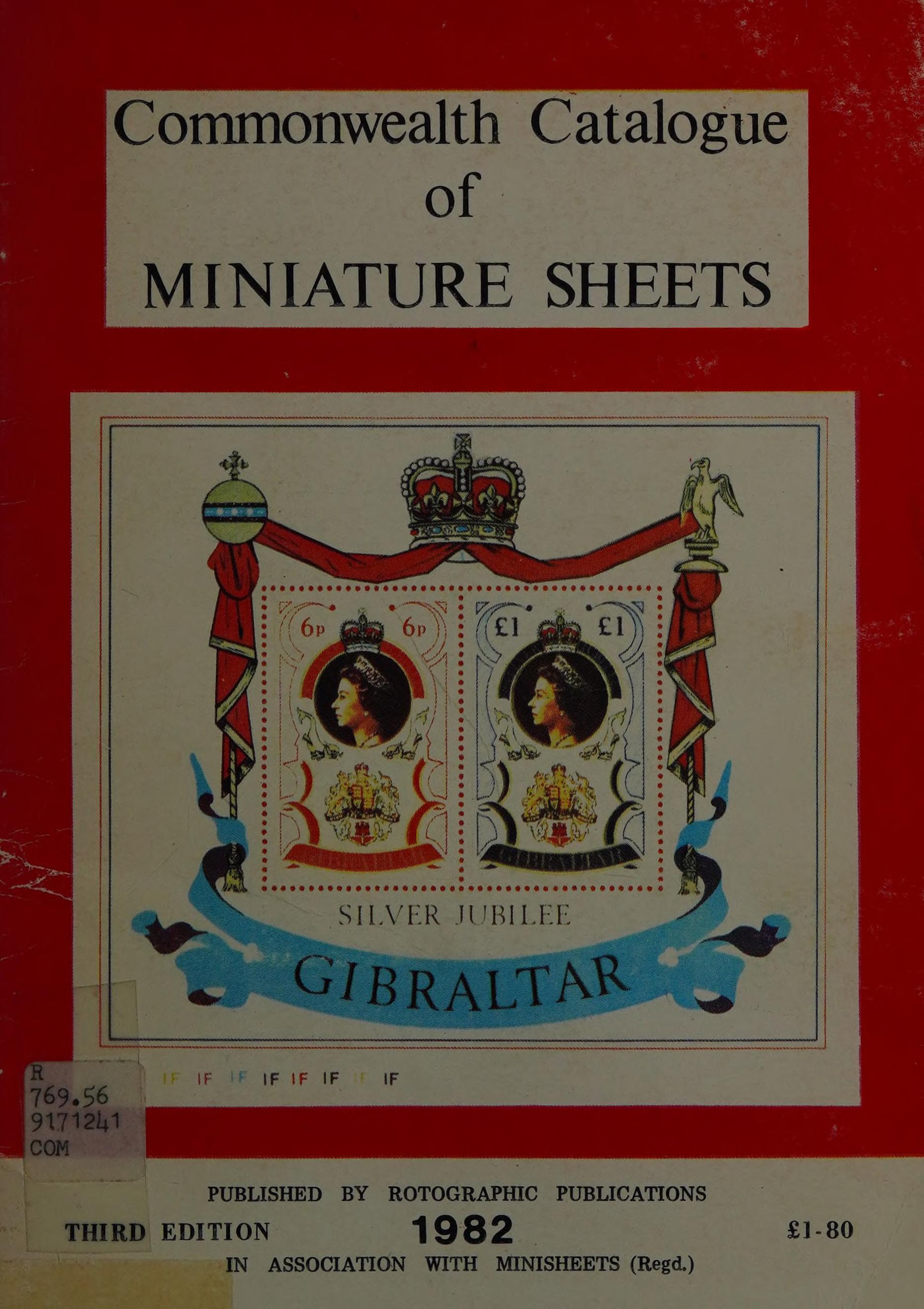 Commonwealth Catalogue of Miniature Sheets